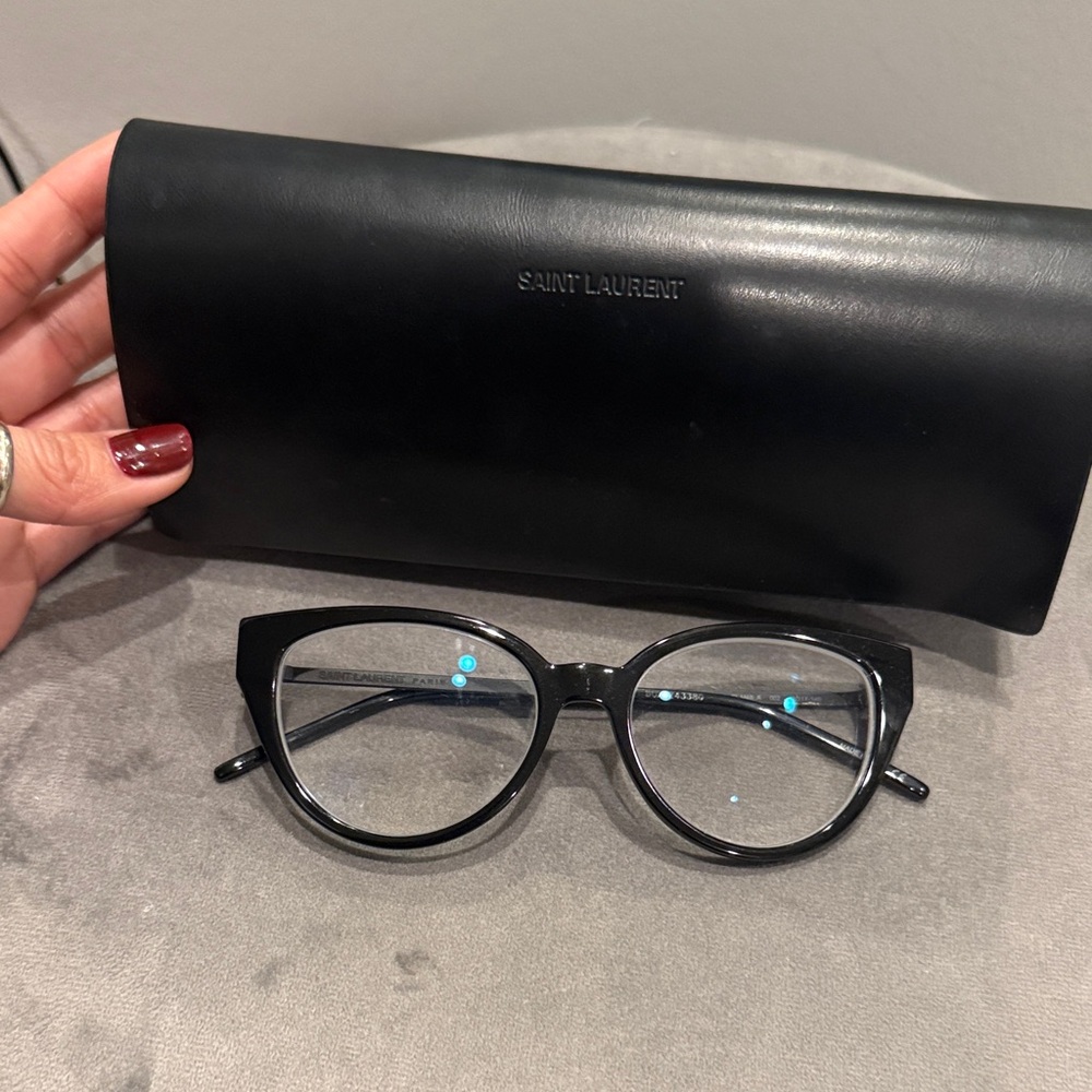 Saint Laurent Glossy Black Eyewear